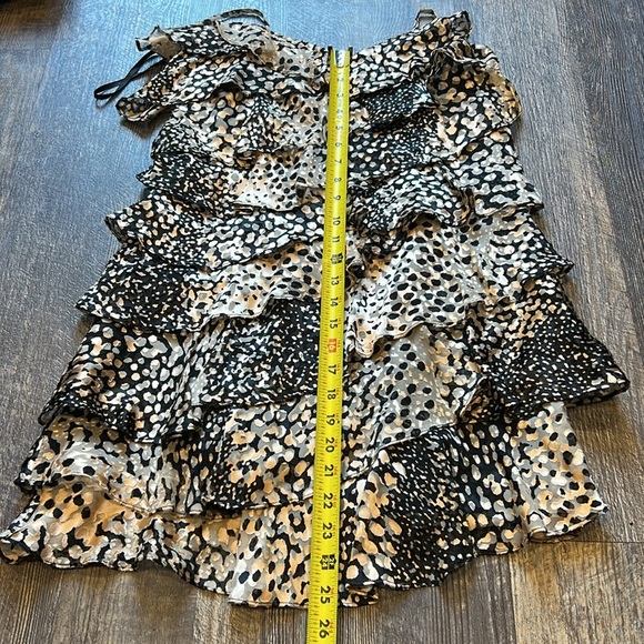 Rachael Zoe Spaghetti strap ruffle dress size 4 - Picture 7 of 11